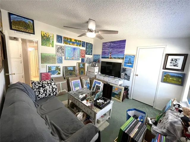 a storage room with furniture