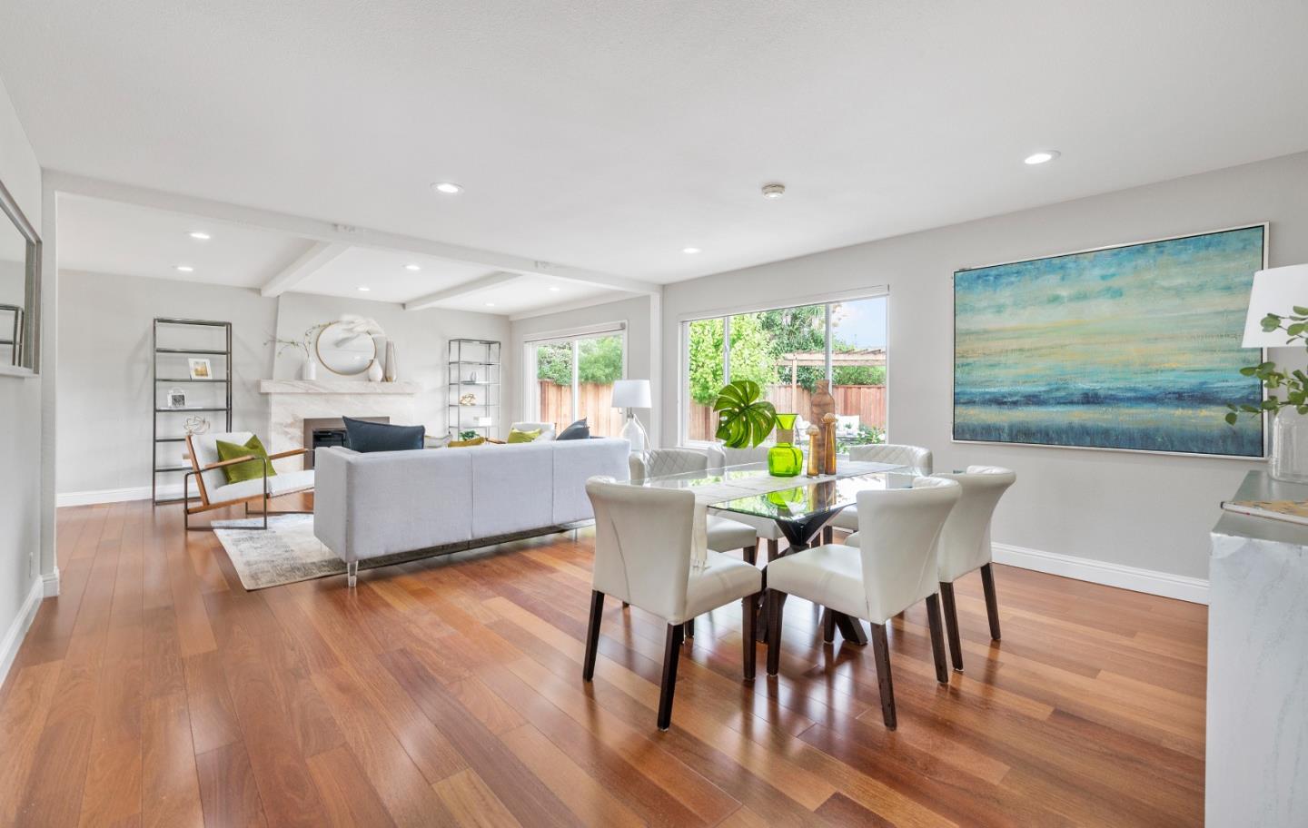 727 Liverpool Way Sunnyvale, CA 94087 - Photo 9 of 26 a view of a dining room with furniture window and wooden floor