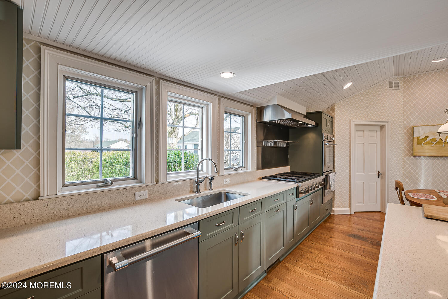 299 County Road 537 Colts Neck, NJ 07722 - Photo 21 of 62 a large kitchen with kitchen island granite countertop a large window