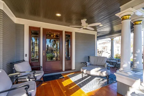 a view of livingroom with hardwood floor and hallway