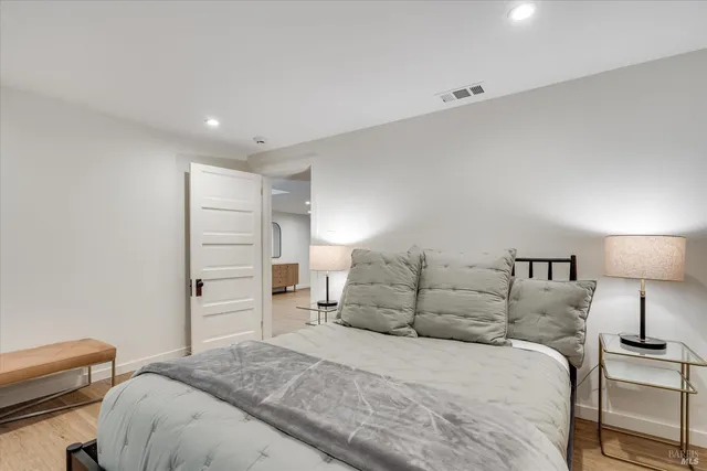 a view of a chairs and table in a patio