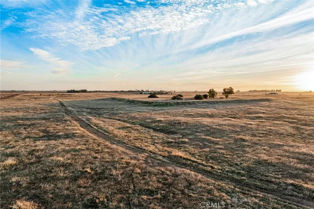 an aerial view of beach and ocean