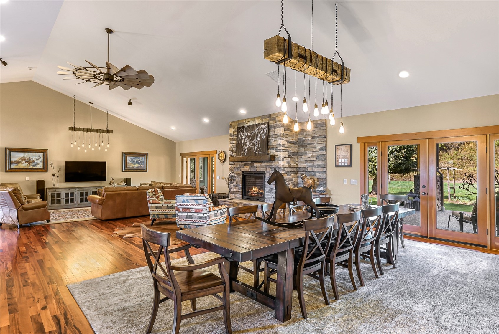 3678 Osgood Road Everson, WA 98247 - Photo 12 of 40 a view of a dining room with furniture window and outside view