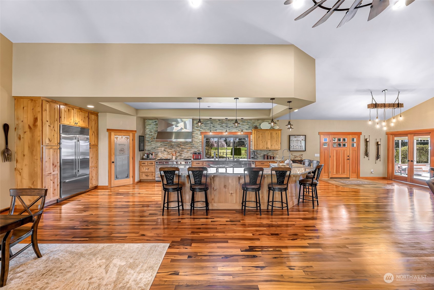 3678 Osgood Road Everson, WA 98247 - Photo 14 of 40 a view of a dining room with furniture window and wooden floor