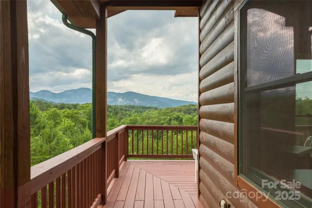 a view of porch with seating space