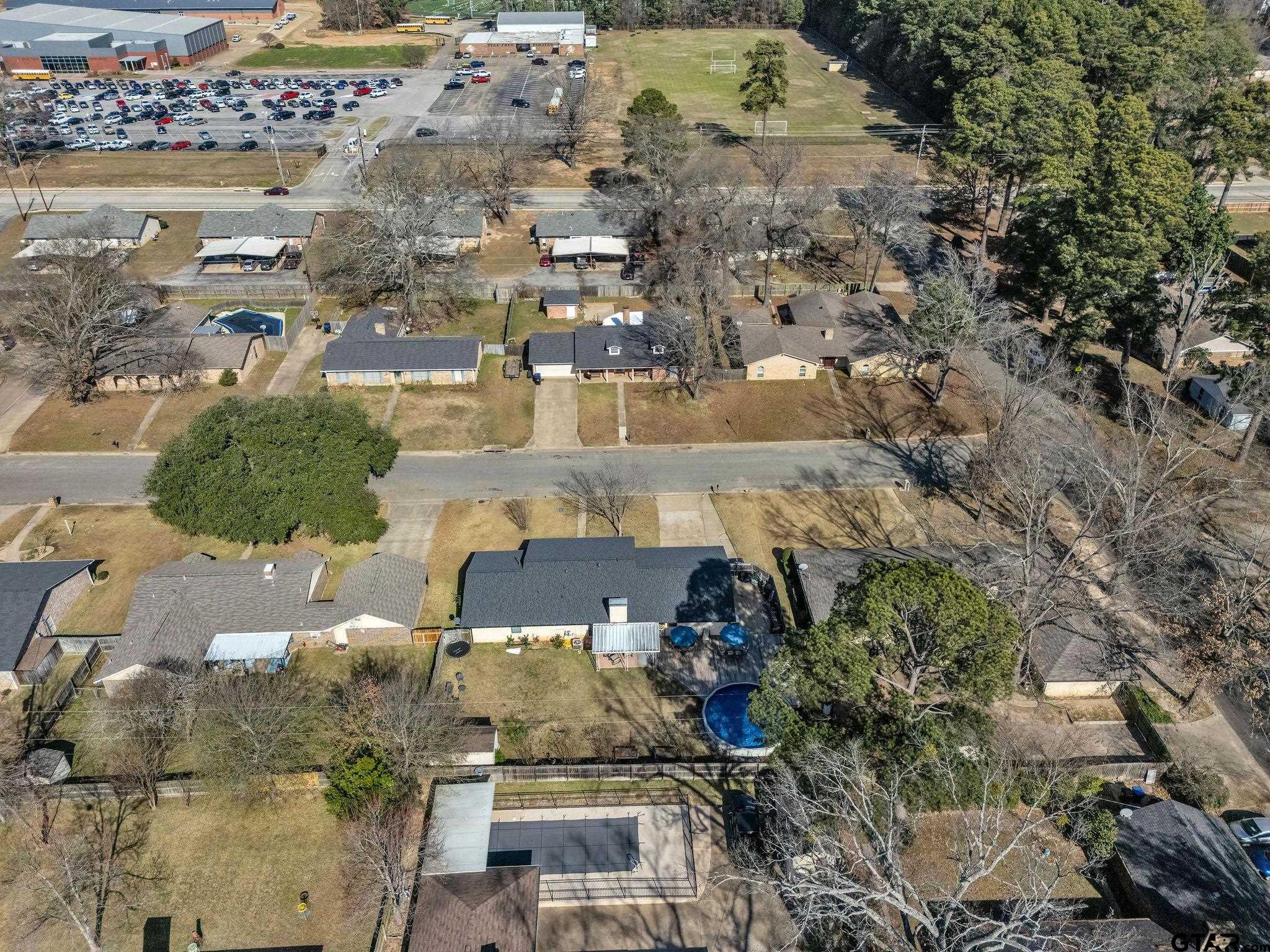1208 Briarwood Lane Longview, TX 75604 - Photo 41 of 43 an aerial view of a house with a yard
