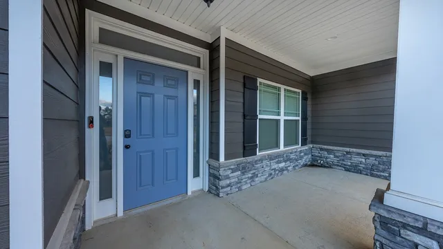 a view of front door of house