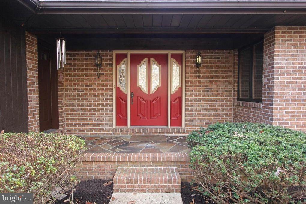 a front view of a house with a window