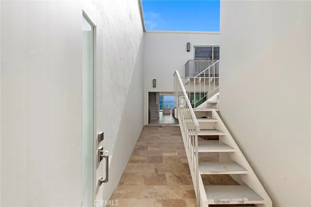 a view of beach and ocean