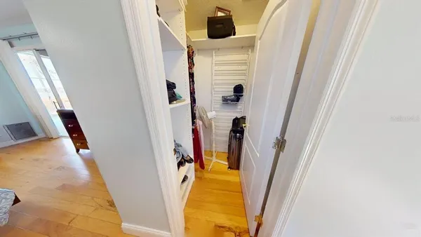 a view of a staircase