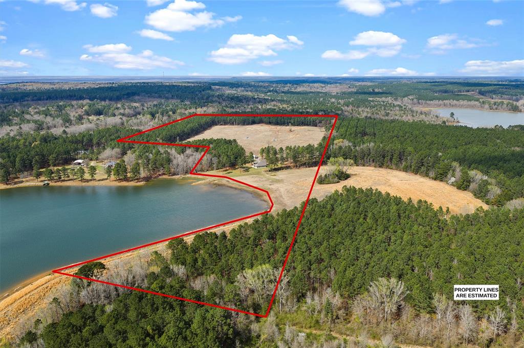 279 Lake Road Plain Dealing, LA 71064 - Photo 9 of 38 an aerial view of a house with a lake view