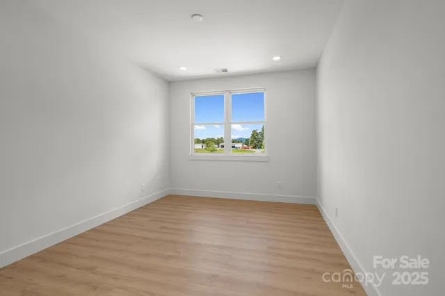 a view of a room with rack on the wall