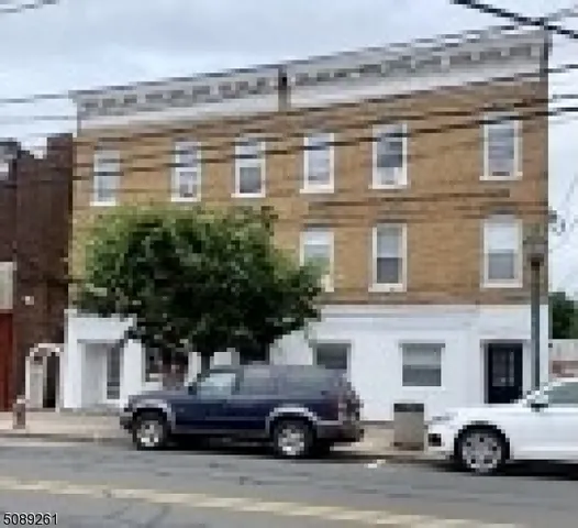 a car parked in front of a building