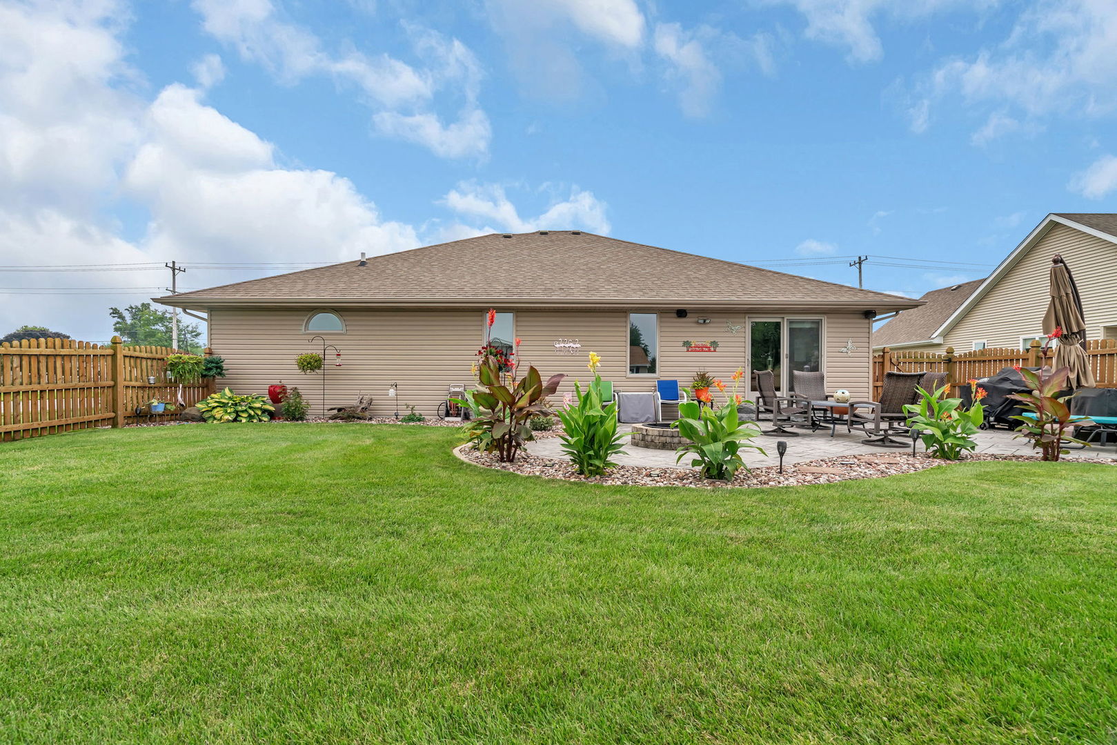80 East Spring Road Coal City, IL 60416 - Photo 35 of 38 a view of a house with backyard porch and garden