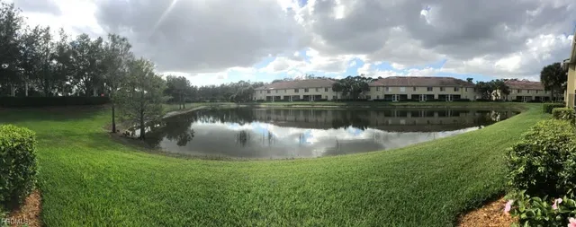 a view of a lake in middle of a house