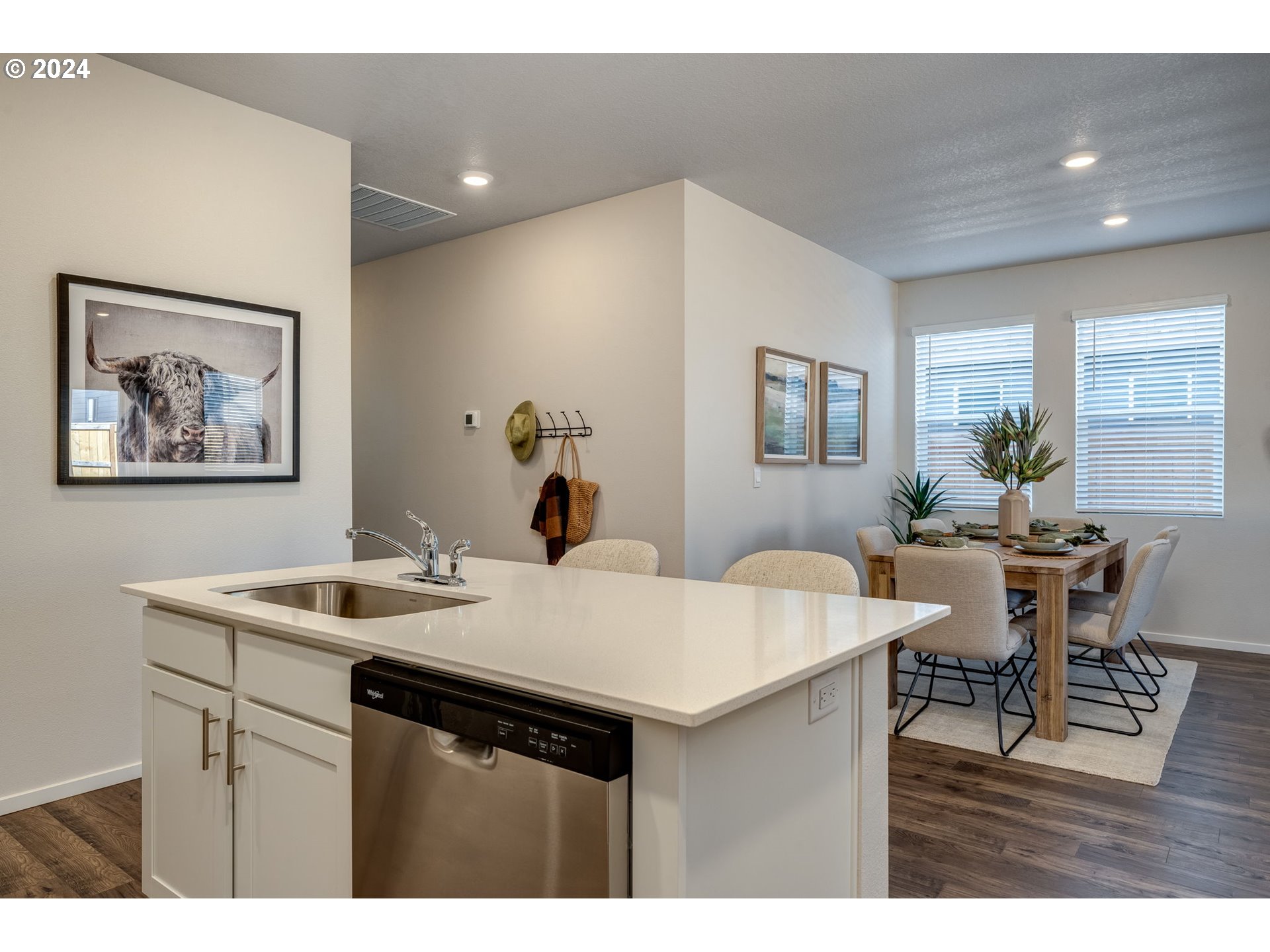 2760 U Street Springfield, OR 97477 - Photo 23 of 48 a view of a dining room with furniture and wooden floor