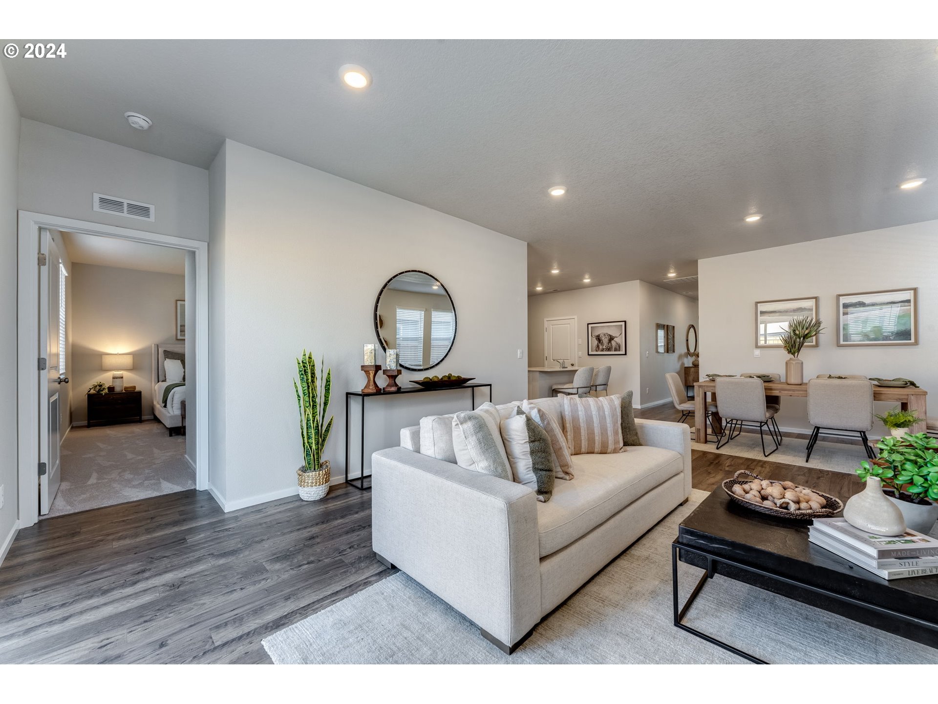 2760 U Street Springfield, OR 97477 - Photo 29 of 48 a living room with furniture and a wooden floor