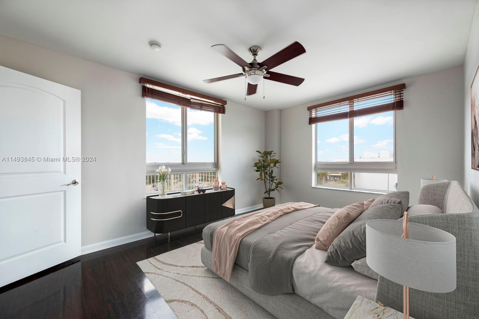 7355 Southwest 89th Street, Unit 510N Miami, FL 33156 - Photo 13 of 52 a bedroom with a bed and window
