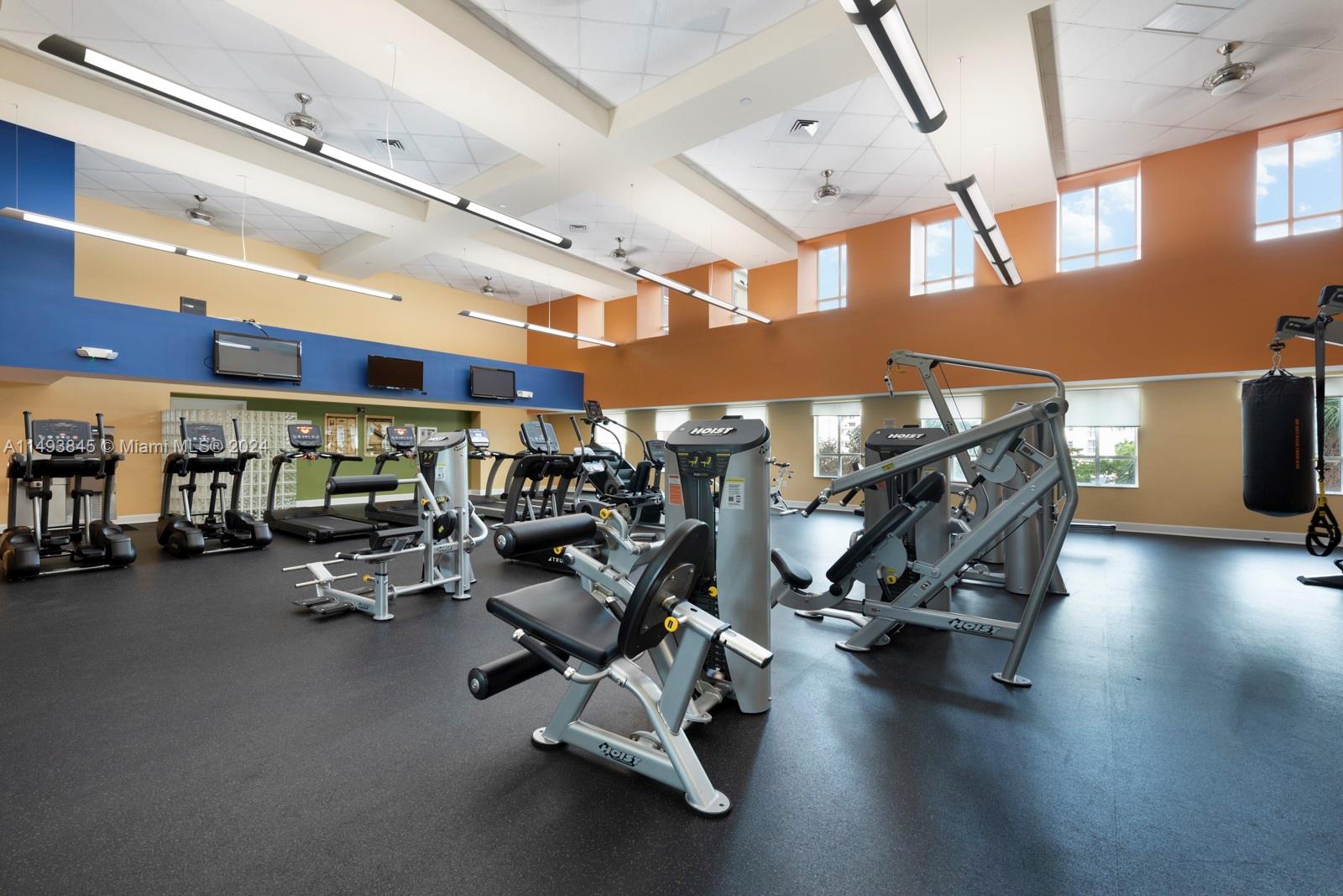 7355 Southwest 89th Street, Unit 510N Miami, FL 33156 - Photo 33 of 52 a view of a room with gym equipment