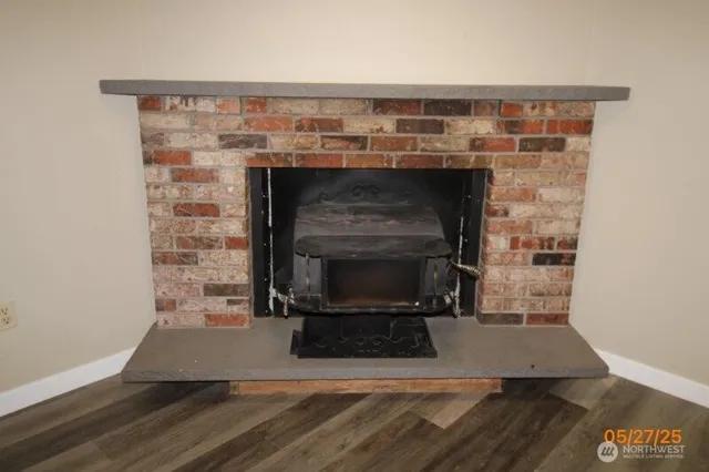 a view of backyard from window