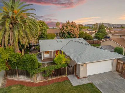 a aerial view of a house