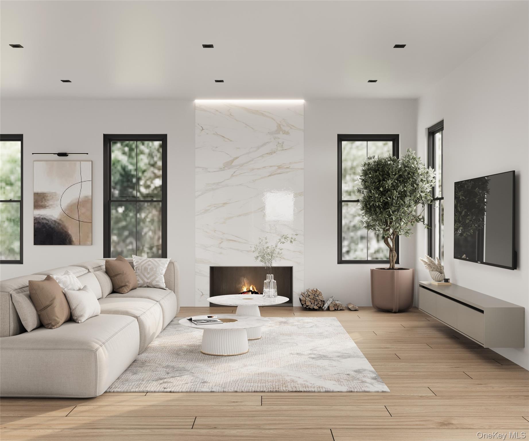 22 Whippoorwill Road East Armonk, NY 10504 - Photo 41 of 50 a living room with furniture and a flat screen tv