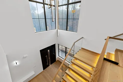 a view of a living room with furniture