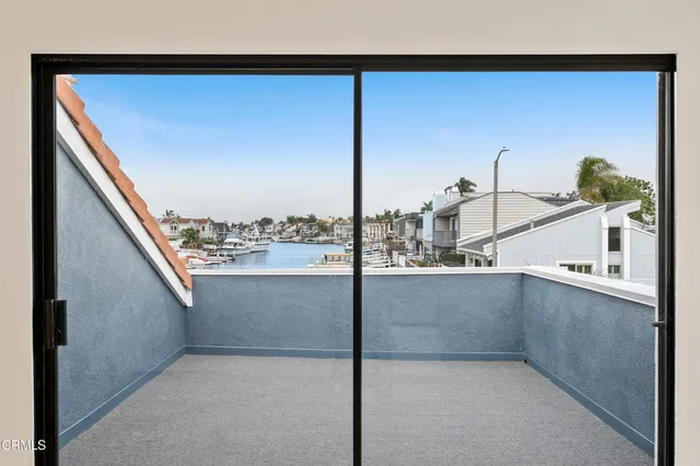a view of a terrace with skyline
