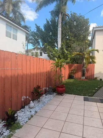 a view of outdoor space with seating