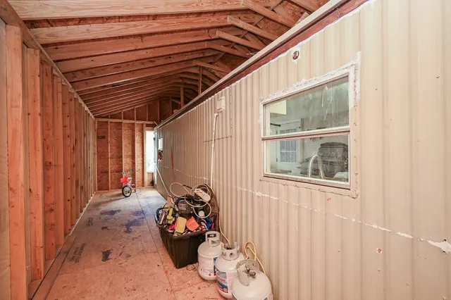 a view of a car garage