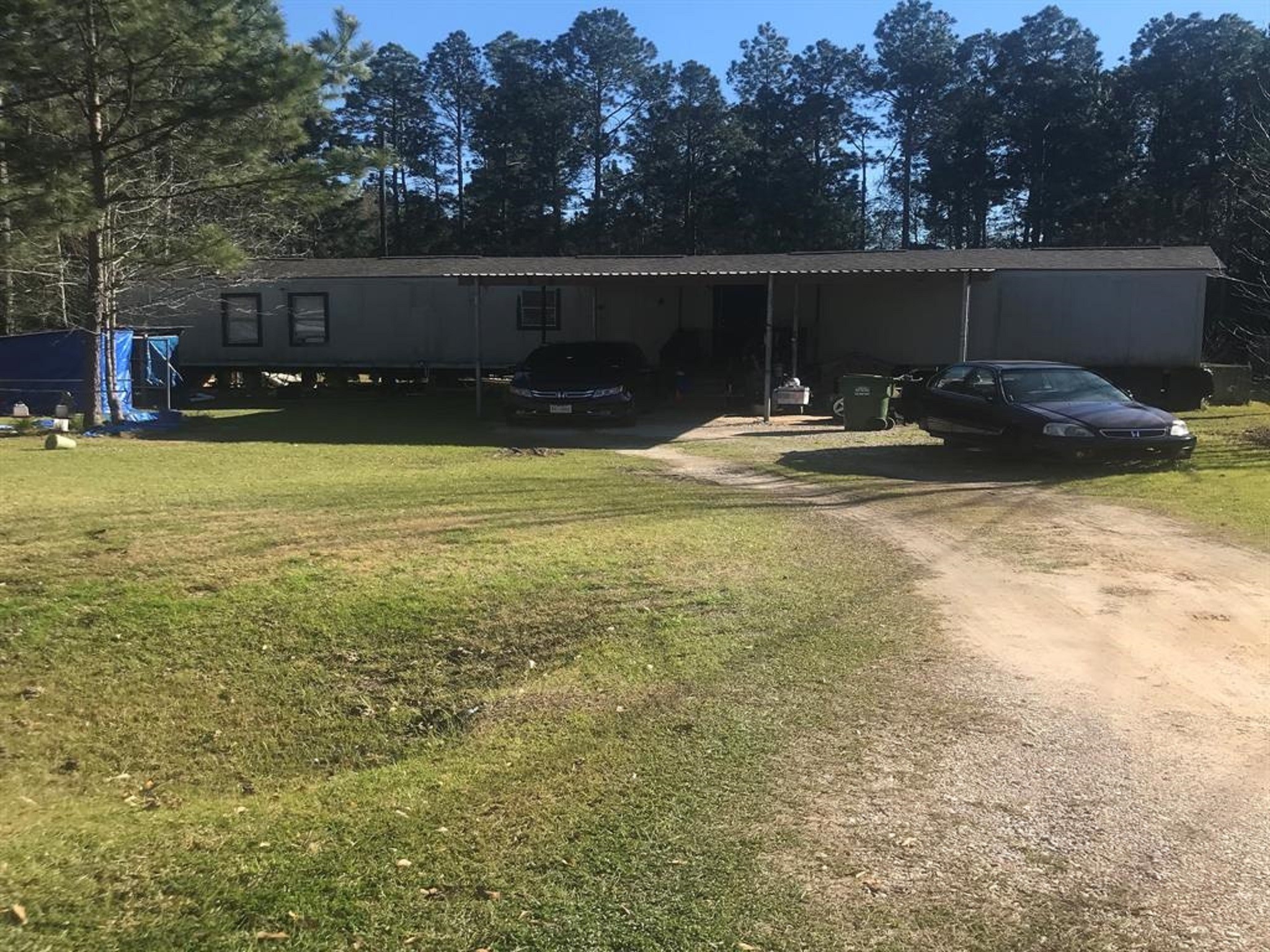 19278 Amy Lane Porter, TX 77365 - Photo 2 of 12 a view of swimming pool with seating area and trees in the background
