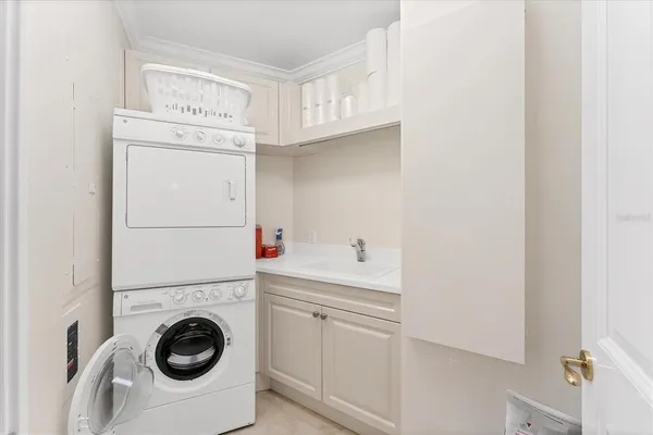 swimming pool view with a garden space