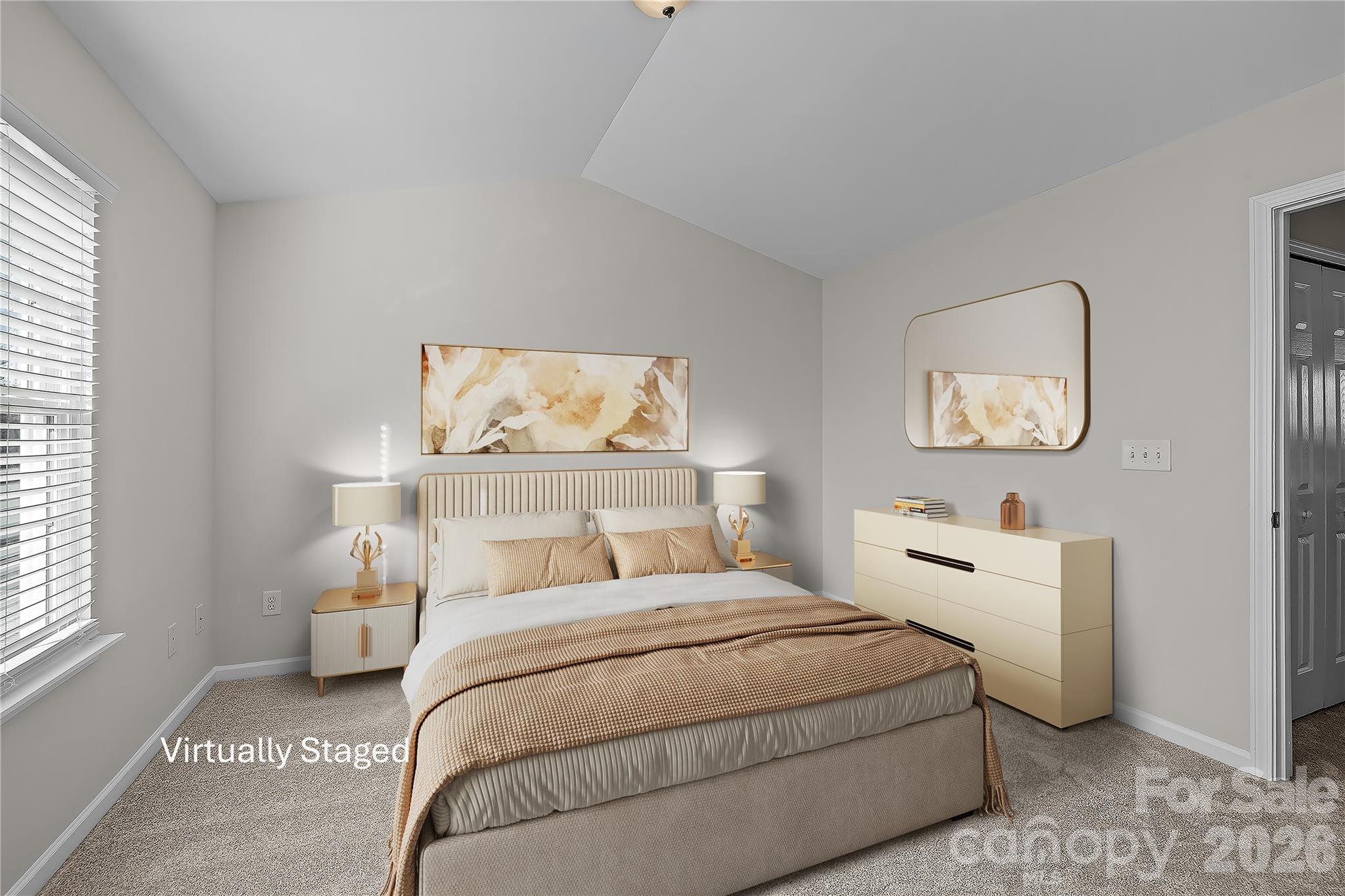 209 Primrose Walk Fort Mill, SC 29715 - Photo 25 of 39 a bedroom with a bed and a painting on the wall