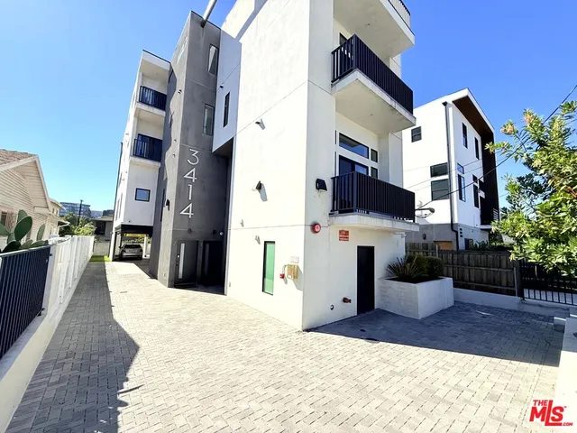 a view of a building with many windows