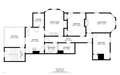 a picture of a floor plan