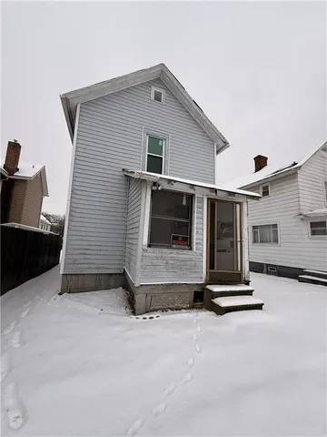 a front view of a house