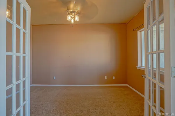 a view of an empty room