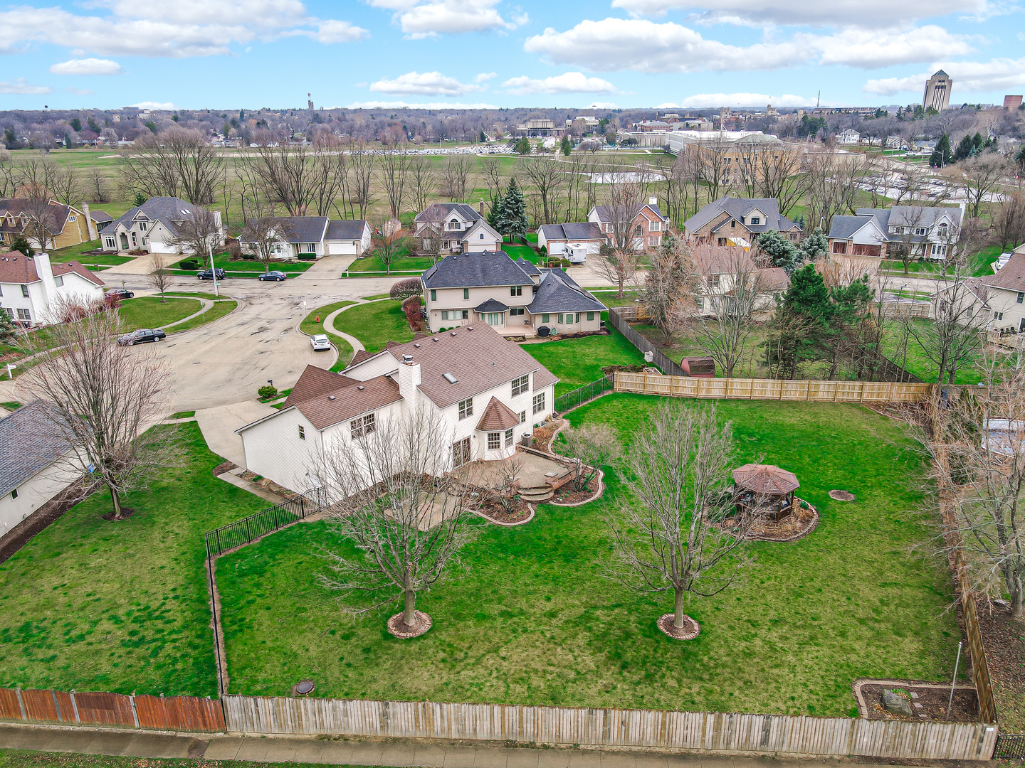 959 Willow Circle DeKalb, IL 60115 - Photo 12 of 39 an aerial view of a house with outdoor space patio and outdoor seating