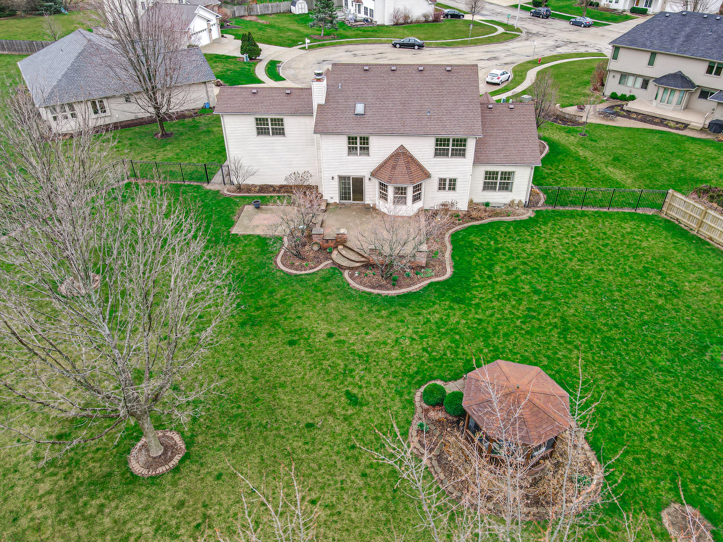 959 Willow Circle DeKalb, IL 60115 - Photo 10 of 39 an aerial view of a house with backyard