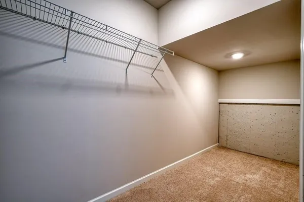 a view of a garage