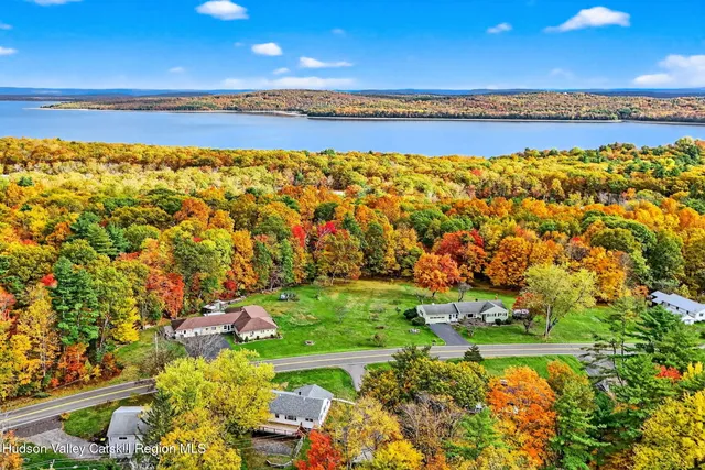 a view of an ocean and beach