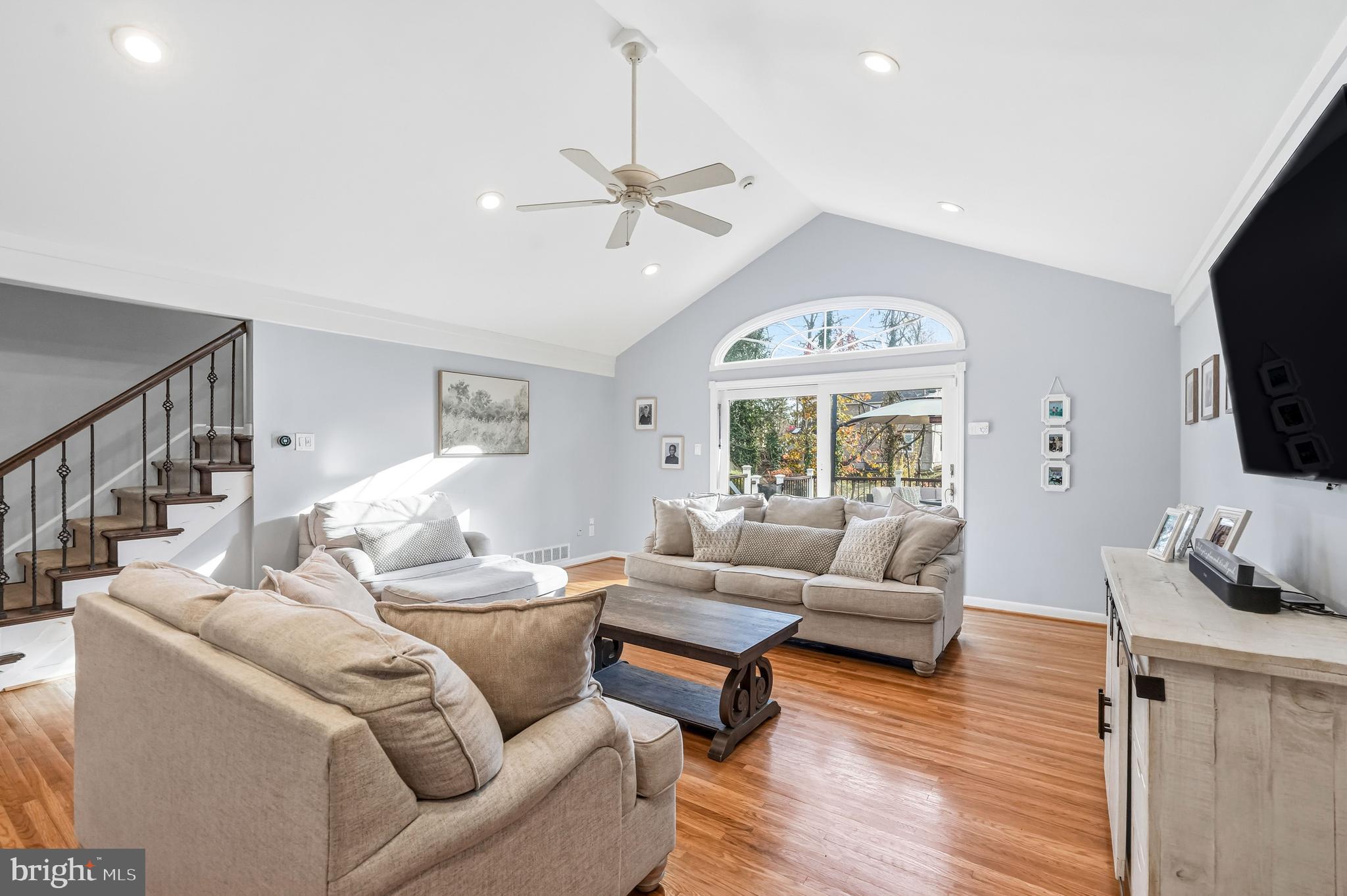 217 Red Stone Ridge Cherry Hill, NJ 08034 - Photo 23 of 44 a living room with furniture and a flat screen tv