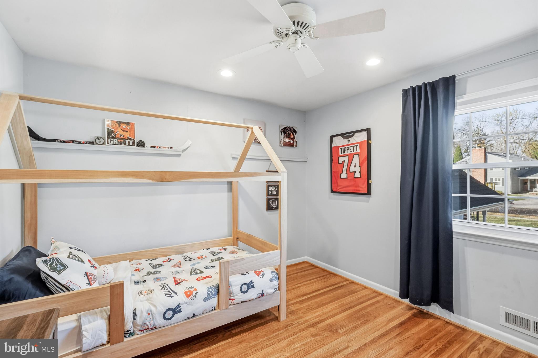 217 Red Stone Ridge Cherry Hill, NJ 08034 - Photo 27 of 44 a bedroom with bed and wooden floor