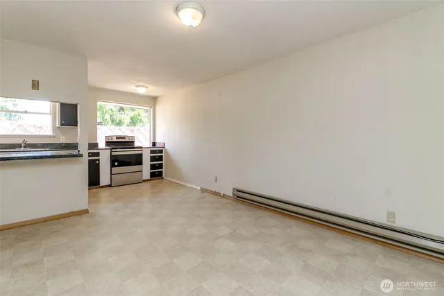 a view of kitchen with oven
