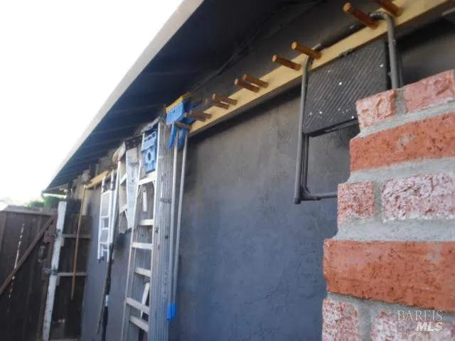 a close view of water heater room