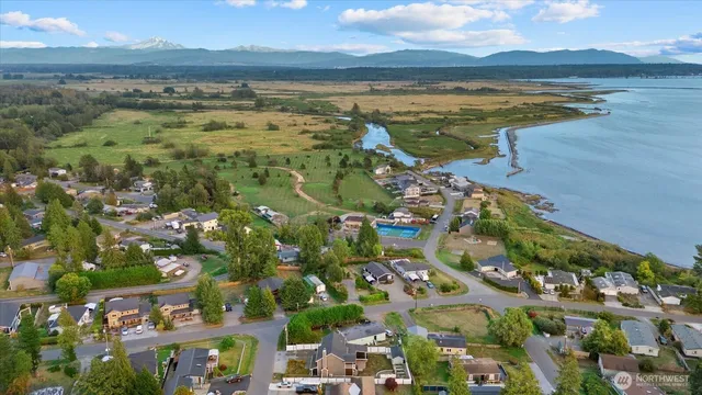 a view of an ocean and beach
