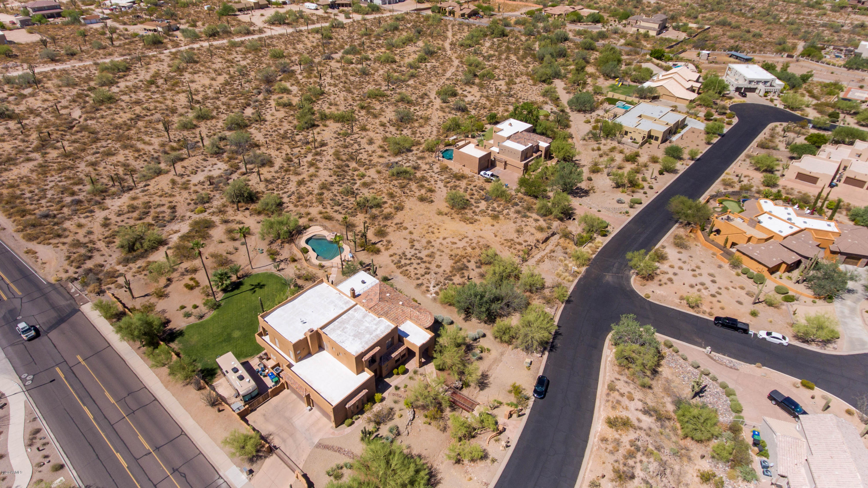 3530 North Hawes Road, Unit 7 Mesa, AZ 85207 - Photo 14 of 29 Drone view