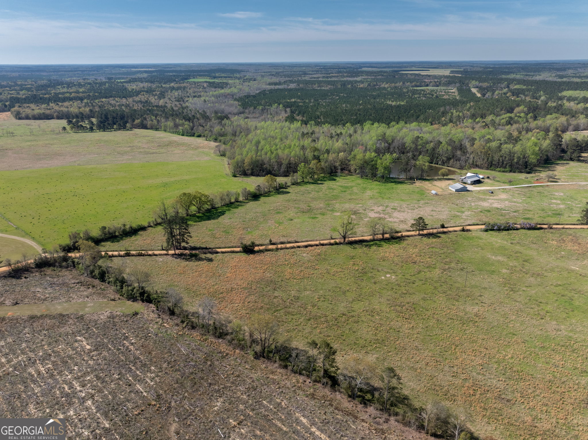 1725 Watermelon Road Tennille, GA 31089 - Photo 39 of 55 an aerial view of a houses with ocean view