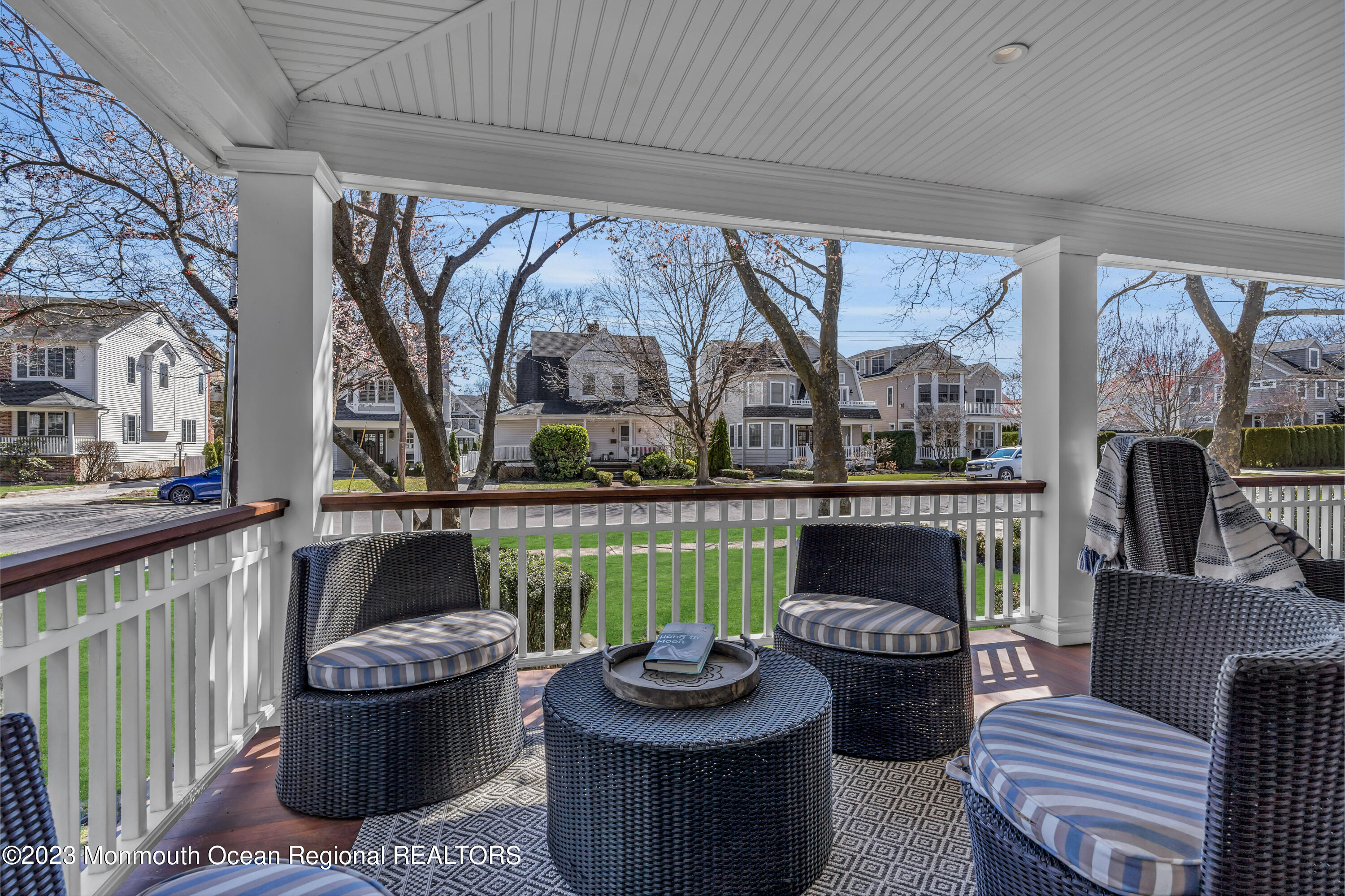 310 Worthington Avenue Spring Lake, NJ 07762 - Photo 8 of 53 a living room with furniture and a fireplace