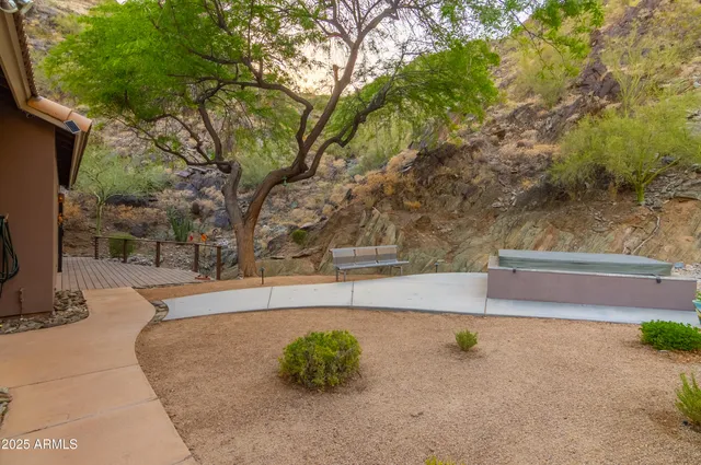 a view of an outdoor space with a street